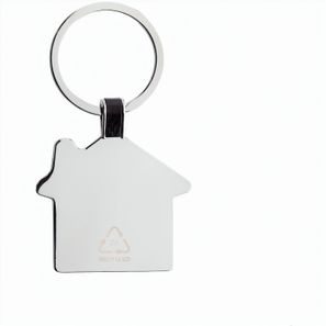 Schlüsselring Haus aus RCS rec. Zinklegierung