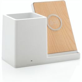 Ontario 10W Wireless Charger aus Bambus und RCS Kunststoff