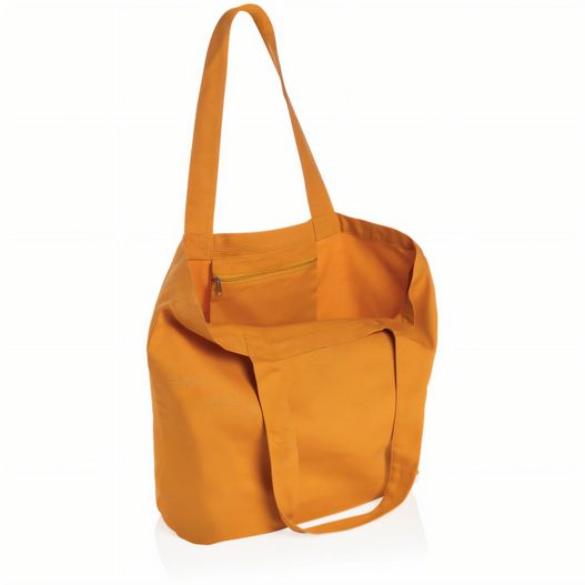 gelbe tasche mit reißverschluss vorne Impact Aware™ 240g/m² rCanvas Shopper mit Tasche (Bild 1)