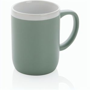 Keramiktasse mit weißem Rand, 300ml