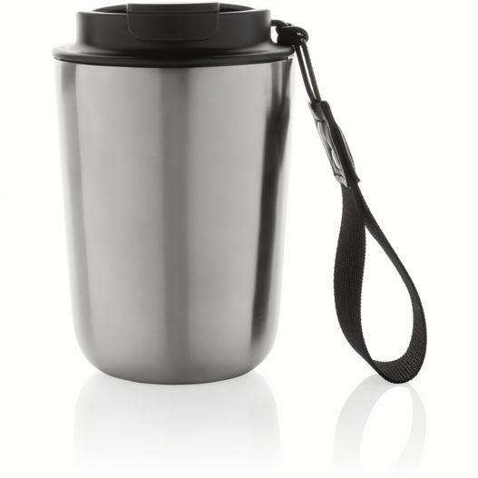 Cuppa Vakuumbecher aus RCS-Stahl mit Umhängeband (Bild 1)