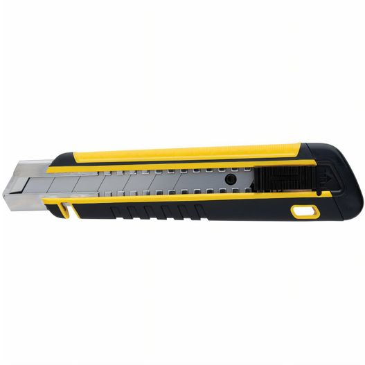 ein messer mit gelbem griff auf weißem hintergrund Nachfüllbares RCS Abbrechmesser mit Soft-Grip (Bild 1)
