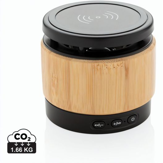 Bambus Wireless Charger und Lautsprecher (Bild 1)