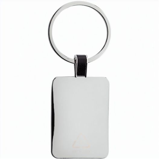 Eckiger Schlüsselring aus RCS rec. Zinklegierung (Bild 1)