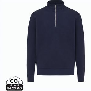 IQONIQ Elgon Quarter-Zip-Sweater aus rec. Baumwolle