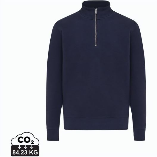 IQONIQ Elgon Quarter-Zip-Sweater aus rec. Baumwolle (Bild 1)