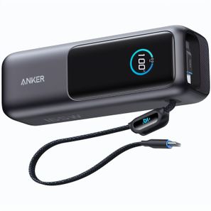 Anker Powerbank 25.000mAh-165W, mit integr. einziehb. Kabel