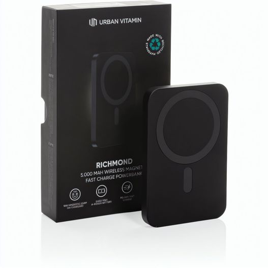 Produktabbildung Urban Vitamin Richmond 5000mAh Powerbank aus RCS Plastik/Alu Urban Vitamin Richmond 5000mAh Powerbank aus RCS Plastik/Alu (Bild 1)
