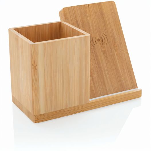Produktabbildung Calgary kabelloses 10W-Ladegerät aus Bambus Calgary kabelloses 10W-Ladegerät aus Bambus (Bild 1)