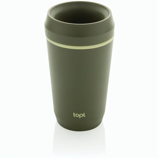 Topl-Becher aus rec. Kunststoff mit 360-Grad-Deckel 354ml (Bild 1)