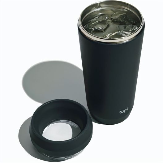 Topl-Trinkbecher aus rec. Stahl mit 360-Grad-Deckel 354ml (Bild 1)