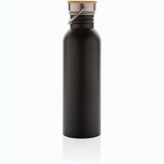 Produktabbildung Moderne Stainless-Steel Flasche mit Bambusdeckel Moderne Stainless-Steel Flasche mit Bambusdeckel (Bild 1)