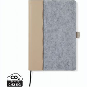 VINGA Albon A5-Notizbuch aus GRS recyceltem Filz