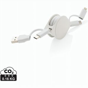 6-in-1 Kabel aus TPE und RCS Standard recyceltem Kunststoff