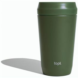 Produktabbildung Topl-Trinkbecher aus rec. Stahl mit 360-Grad-Deckel 354ml Topl-Trinkbecher aus rec. Stahl mit 360-Grad-Deckel 354ml