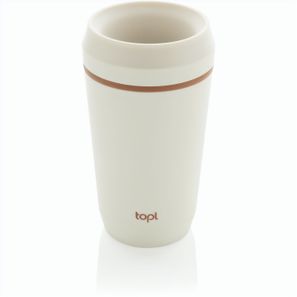 Topl-Becher aus rec. Kunststoff mit 360-Grad-Deckel 354ml