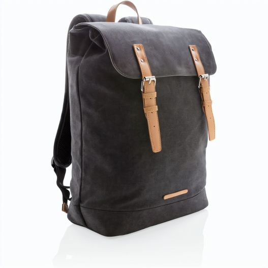 Canvas Laptop-Rucksack, PVC-frei (Bild 1)