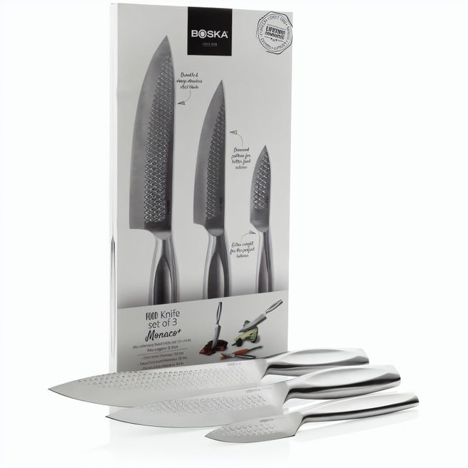 Produktabbildung BOSKA Küchenmesser Monaco+, 3er-Set BOSKA Küchenmesser Monaco+, 3er-Set
