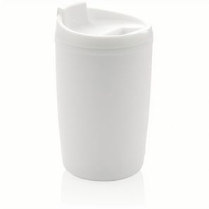 GRS recycelter PP-Becher mit Flip-Deckel