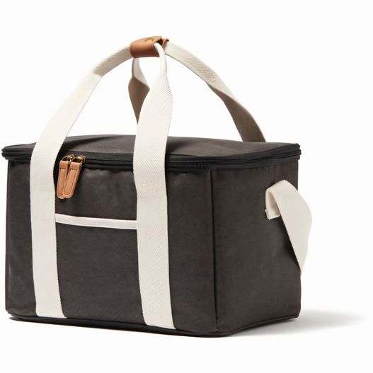 eine schwarze und weiße tasche mit einem ledergriff VINGA Sortino City Cooler (Bild 1)