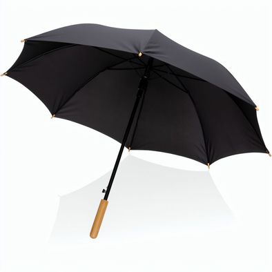23" Impact AWARE™ RPET 190T Auto-Open Bambus-Schirm