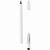Tintenloser Stift aus Aluminium mit Radiergummi (Bild 2)