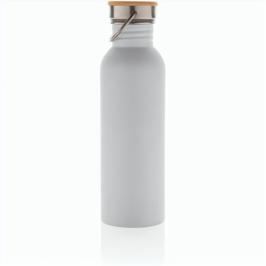 Produktabbildung Moderne Stainless-Steel Flasche mit Bambusdeckel Moderne Stainless-Steel Flasche mit Bambusdeckel (Bild 1)