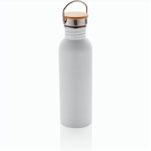 Produktabbildung Moderne Stainless-Steel Flasche mit Bambusdeckel Moderne Stainless-Steel Flasche mit Bambusdeckel (Bild 1)