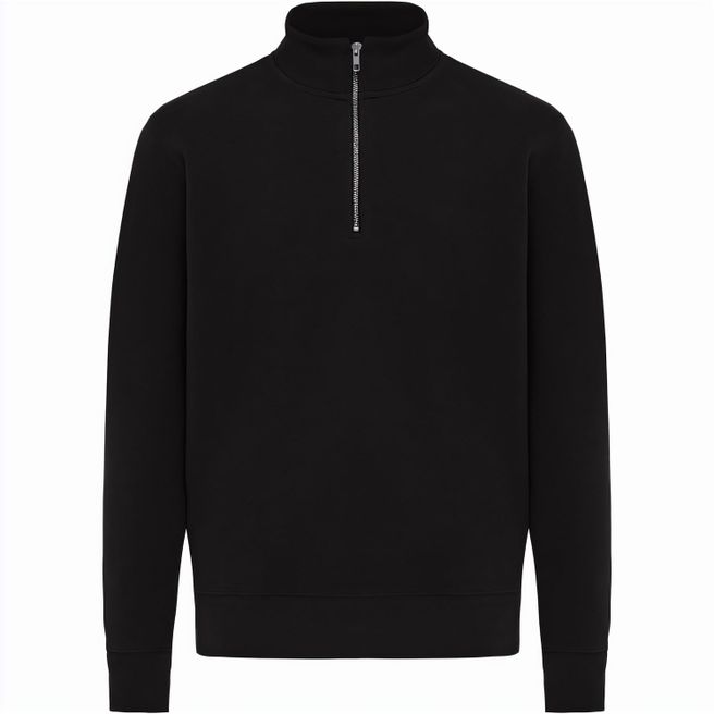 IQONIQ Elgon Quarter-Zip-Sweater aus rec. Baumwolle