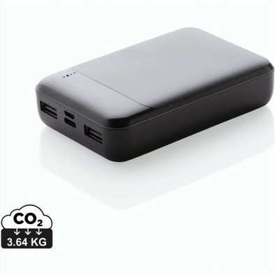 Produktabbildung 10.000 mAh Powerbank aus RCS Standard recyceltem Kunststoff 10.000 mAh Powerbank aus RCS Standard recyceltem Kunststoff