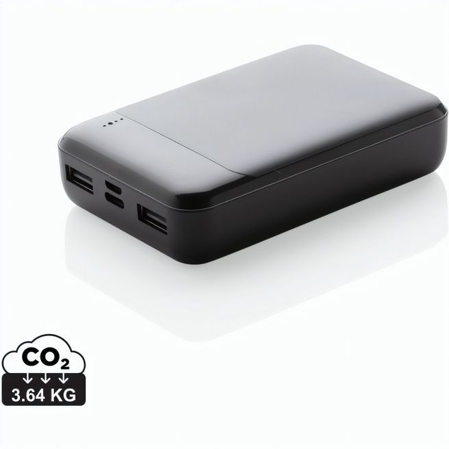 Produktabbildung 10.000 mAh Powerbank aus RCS Standard recyceltem Kunststoff 10.000 mAh Powerbank aus RCS Standard recyceltem Kunststoff