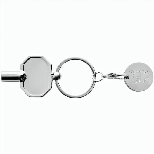 RCS Heizkörpschlüssel & Einkaufswagens-Chip am Schlüsselring (Bild 1)