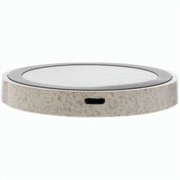 Rundes 5W Charging Pad aus Weizenstroh