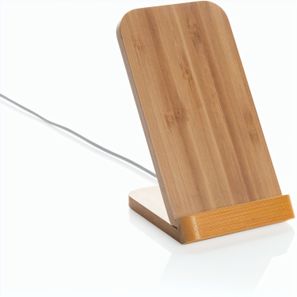 Kabelloser 5W-Ladeständer aus Bambus