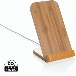 Kabelloser 5W-Ladeständer aus Bambus