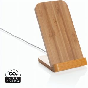 Kabelloser 5W-Ladeständer aus Bambus