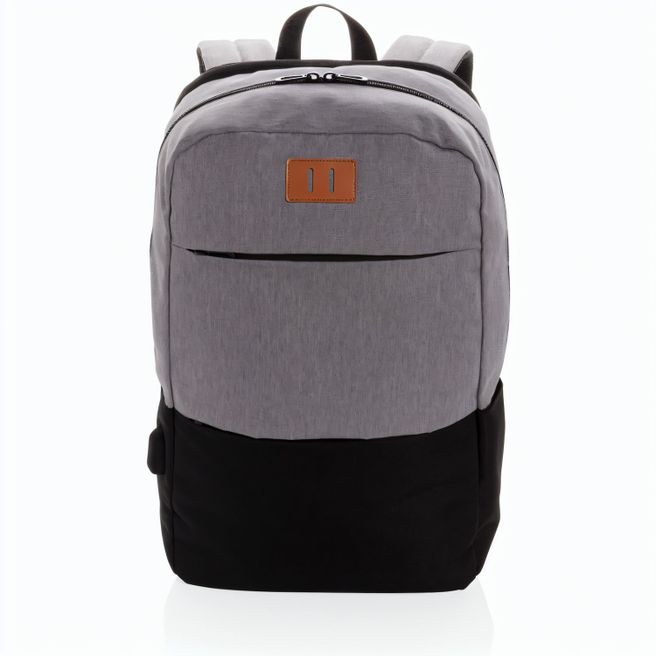 Moderner 15.6" USB & RFID Laptop-Rucksack, PVC-frei