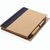 Kraft Spiral-Notizbuch mit Stift