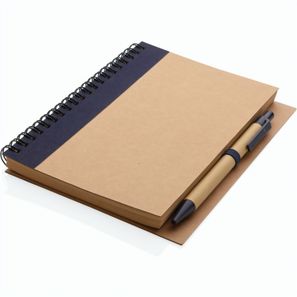 Kraft Spiral-Notizbuch mit Stift
