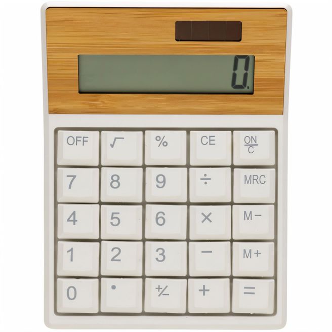 Utah Taschenrecher aus RCS rKunststoff & Bambus