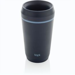 Topl-Becher aus rec. Kunststoff mit 360-Grad-Deckel 354ml