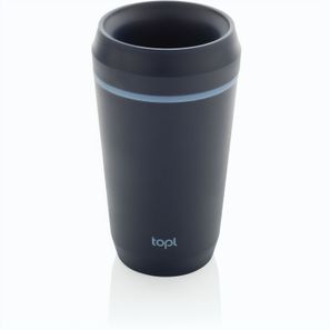 Topl-Becher aus rec. Kunststoff mit 360-Grad-Deckel 354ml