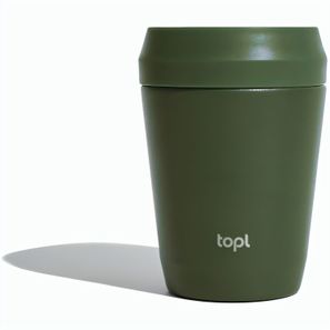 Topl-Trinkbecher aus rec. Stahl mit 360-Grad-Deckel 236ml