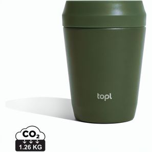 Topl-Trinkbecher aus rec. Stahl mit 360-Grad-Deckel 236ml