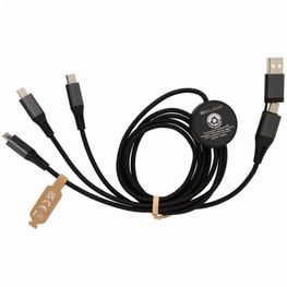 Produktabbildung Terra 120cm 6-in-1-Kabel aus RCS recyceltem Aluminium Terra 120cm 6-in-1-Kabel aus RCS recyceltem Aluminium