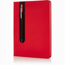 Basic Hardcover PU A5 Notizbuch mit Stylus-Stift