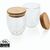 2-tlg Set Borosilikatgläser mit Bambusdeckel 250ml (Bild 2)