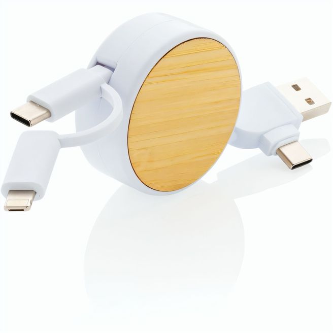 Produktabbildung Ontario ausziehb. 6-in-1 Kabel aus RCS recyceltem Kunststoff Ontario ausziehb. 6-in-1 Kabel aus RCS recyceltem Kunststoff