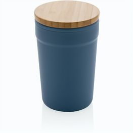 GRS rPP-Becher mit Bambusdeckel
