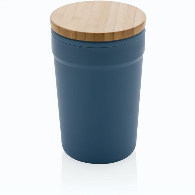 GRS rPP-Becher mit Bambusdeckel